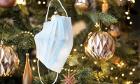 mascherina albero palline