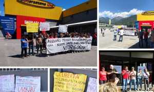 mercatone lavoratori protesta