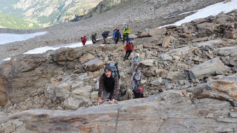 Con Gianpaolo Fabbri l' escursione, per esperti, alla Punta d'Aurona 