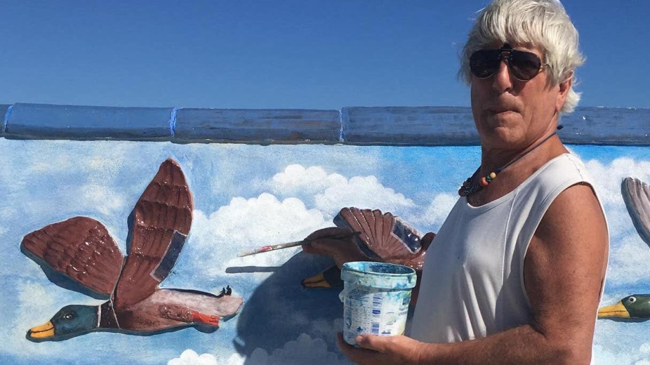 Guido Daniele dona un murale e 80 opere alla Val Bognanco