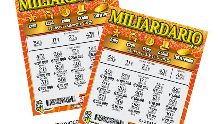 Trontano: Gratta e vinci da 20mila euro. Nel VCO 52milioni di euro spesi in gioco