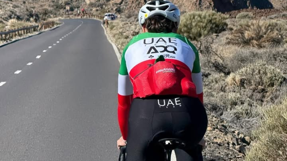 Elisa Longo Borghini in allenamento a Tenerife