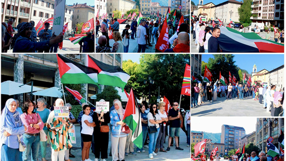 Borgosesia, in piazza Mazzini per la pace a Gaza