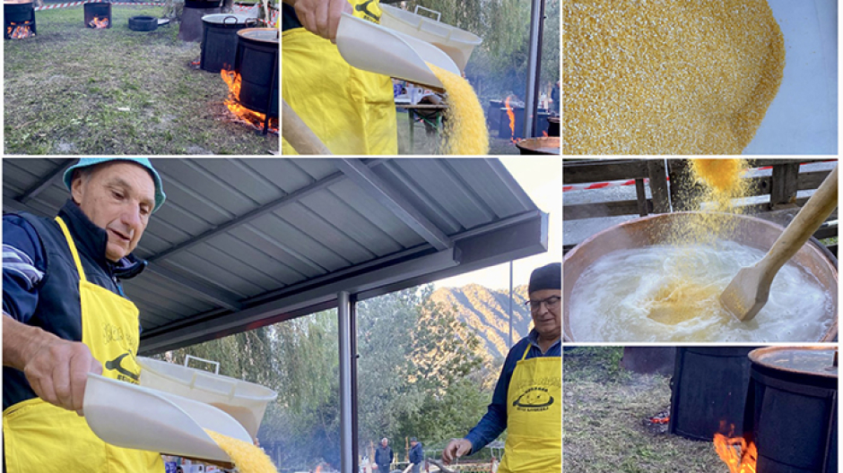 Fuoco acceso sotto i paioli: a Cuzzego via alla Sagra della polenta