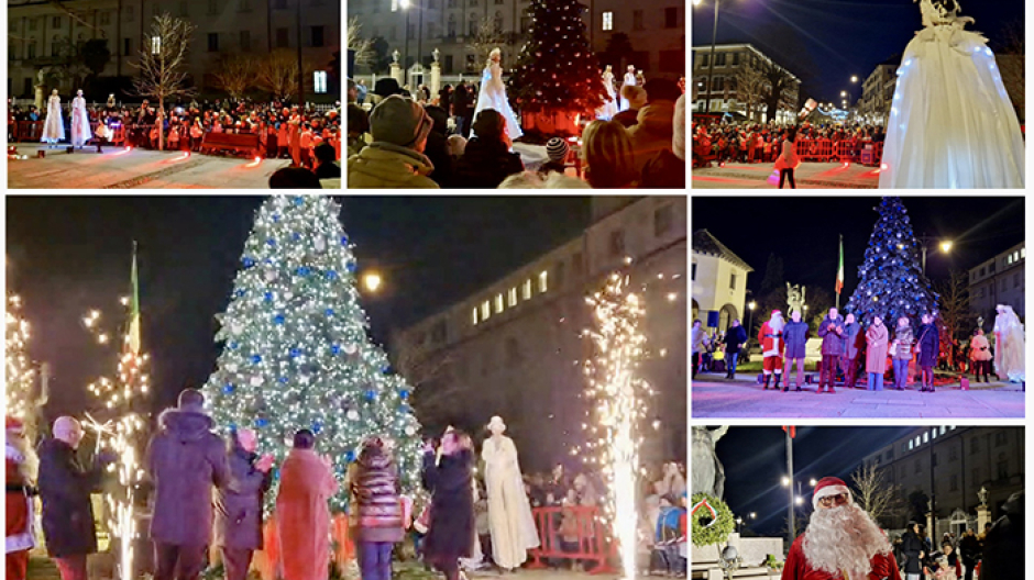 Magia del Natale a Domodossola: acceso l'albero alla Madonna della Neve