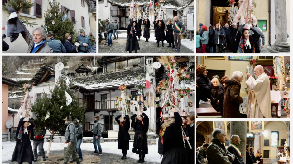 Festa della Candelora a Viganella: benedizione della gola di San Biagio e incanto