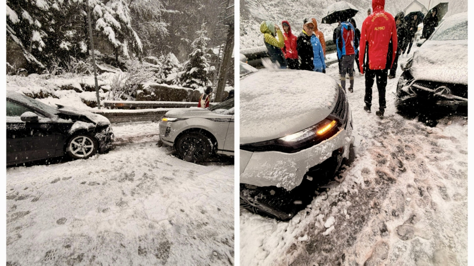 Nevica nelle valli ossolane, incidente a Formazza: strada temporanemente chiusa