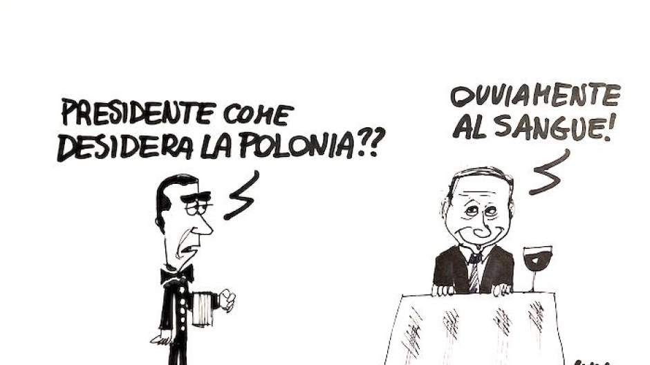 Un piatto per Putin. La vignetta dell'architetto Lux 