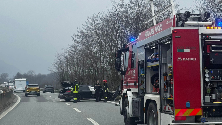 Incidente sulla SS.33 del Sempione ad Anzola, direzione nord