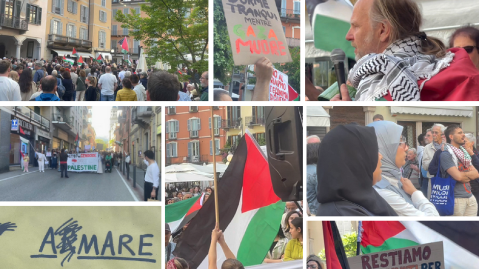 Verbania: corteo cittadino a sostegno della Palestina