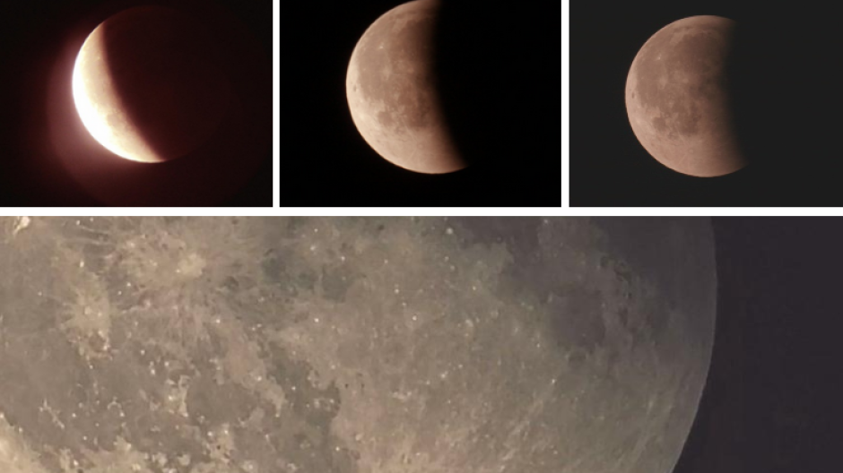 L’eclissi di luna e il Gridone 