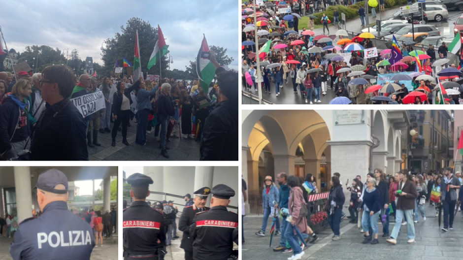Verbania è tornata in piazza per Gaza. Un migliaio al corteo da Intra a Pallanza