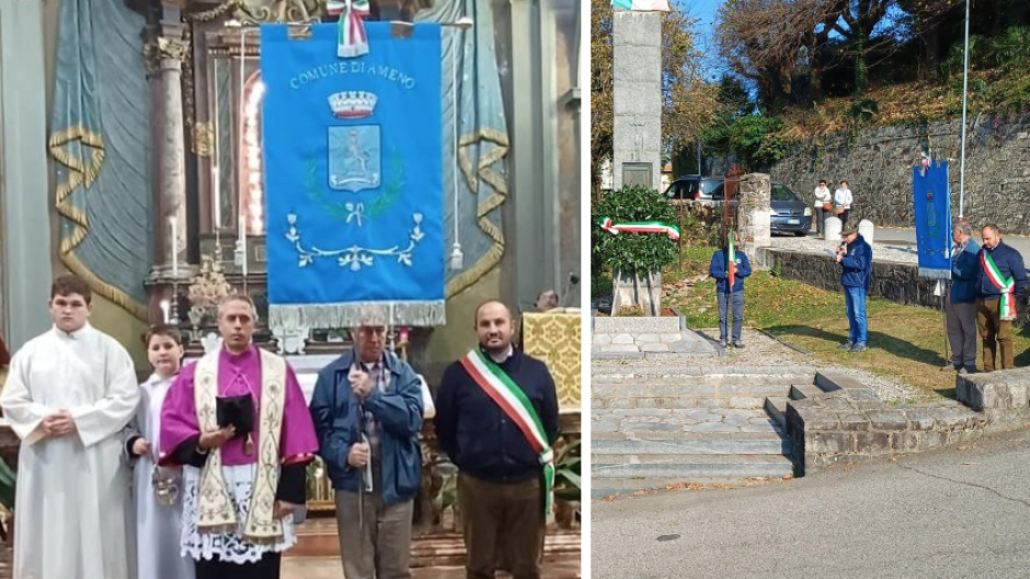 Ameno: benedetto il nuovo gonfalone comunale
