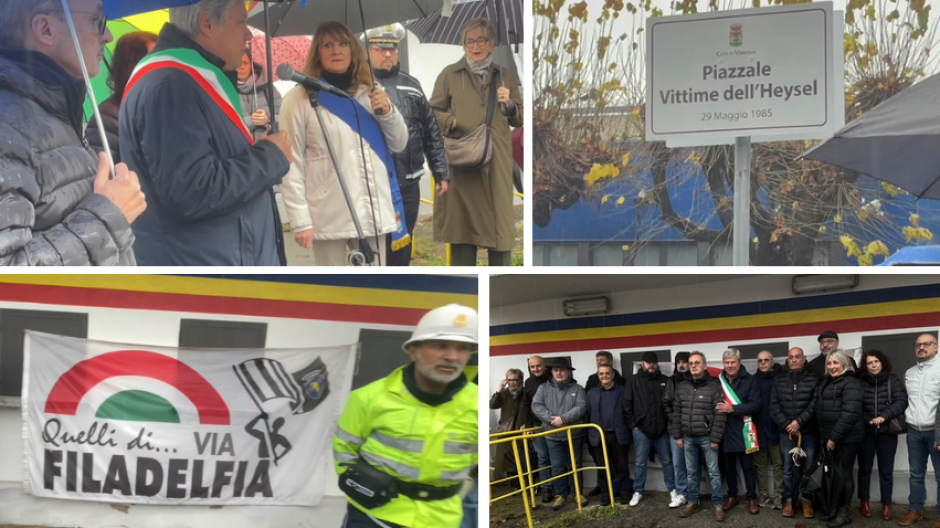 Verbania ricorda: il piazzale del Pedroli dedicato alle 39 vittime dell’Heysel