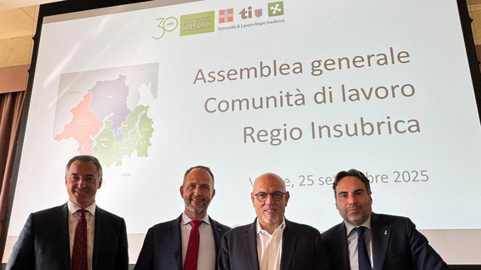 Regio Insubrica, presidenza dal Ticino alla Lombardia: Sertori nuovo presidente