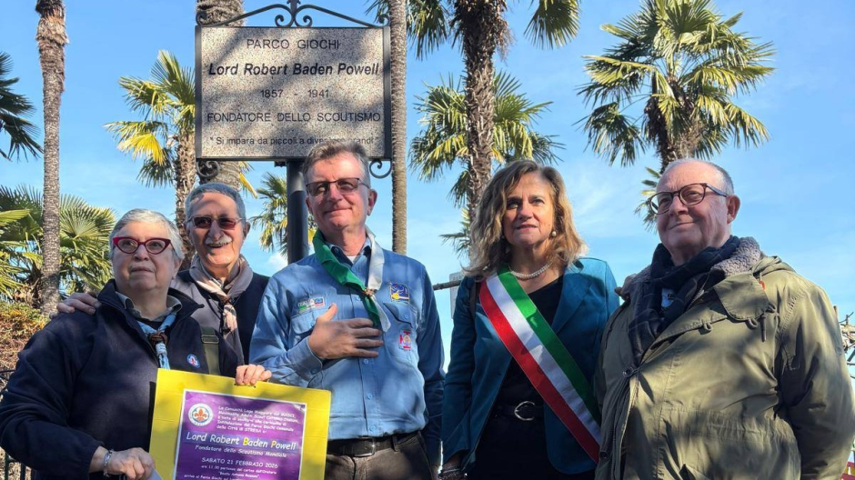 Il parco giochi del lungolago intitolato al padre dello scoutismo internazionale