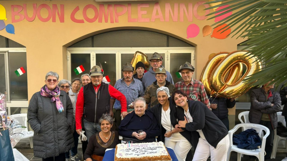 Ameno festeggia i 100 anni di Carla Covini alla Casa di riposo Don Orione