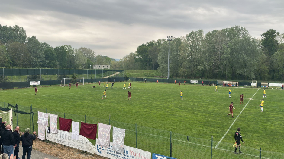 La Juve Domo subisce il gol del pareggio al 97°. Col Banchette Colleretto è 1-1