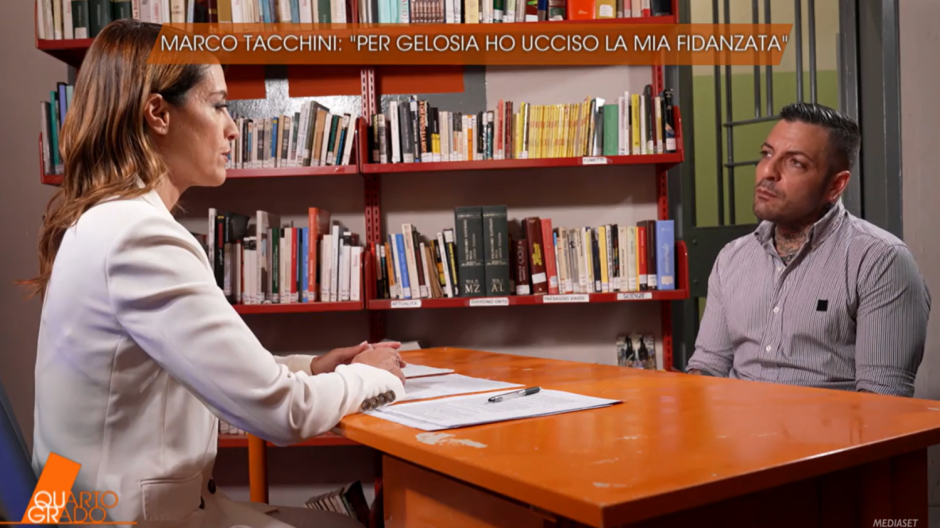 Dieci anni dopo il femminicidio, Tacchini si racconta in tv a Quarto grado