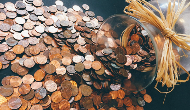 monetine barattolo vetro