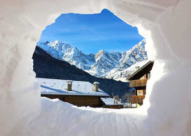 monte rosa buco ghiaccio Rosa foto F. DAdda