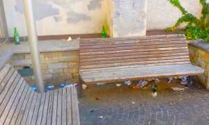 panchina birre degrado