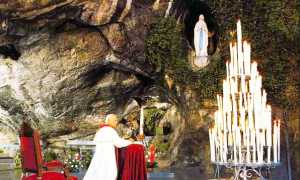 papa giovanni paolo woitila lourdes