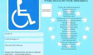 parcheggio blu disabili