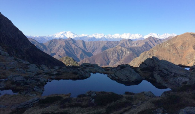 parco val grande montagne laghetto