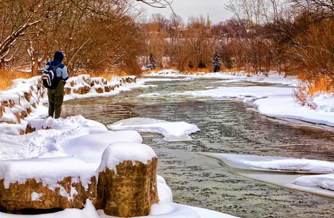 pesca neve fiume