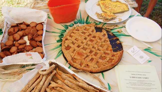 piatti torte biscotti canapa