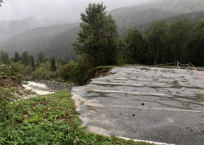 posteggio franato anzasca macugnaga