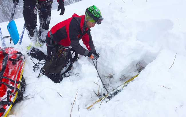 recupero neve soccorritore