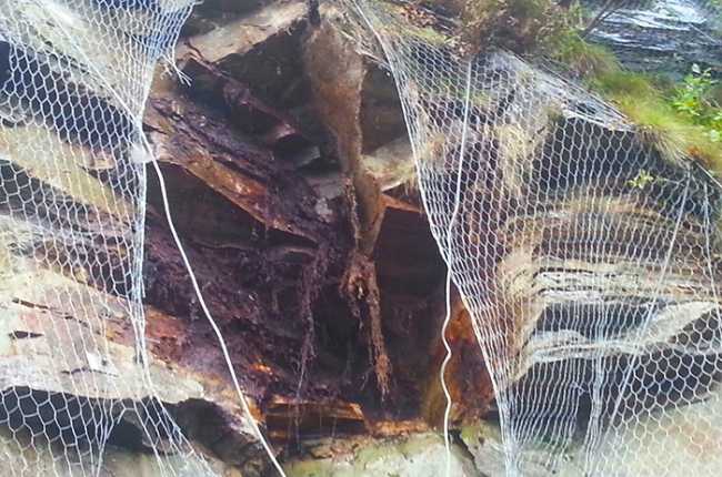 rete paramassi trasquera