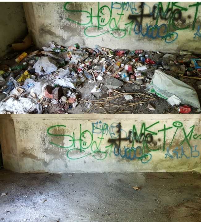 rifiuti prima dopo