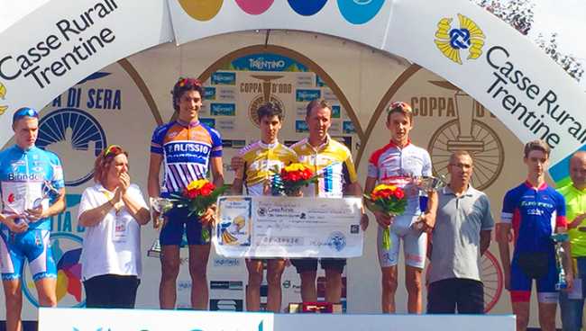 rubino podio oro pedale