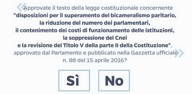scheda referendum
