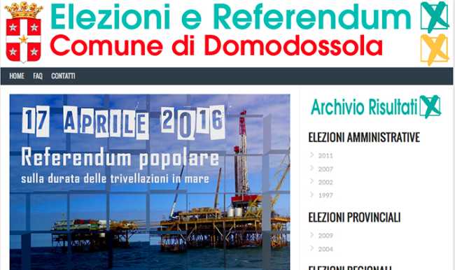 sito comune elezioni