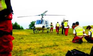 soccorso a terra elicottero