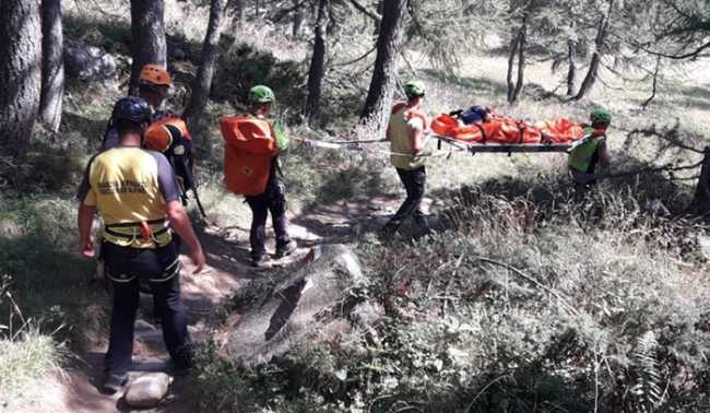soccorso barella bosco