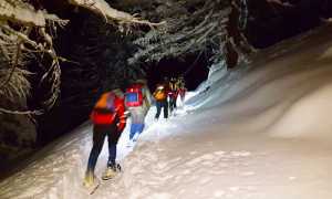 soccorso neve ciaspole