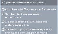 sondaggio chiusura scuole