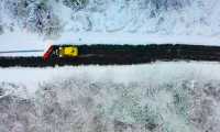 spazzaneve neve strada drone