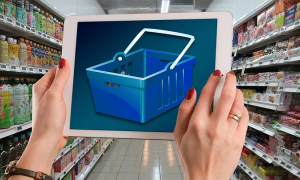 spesa online tablet supermercato