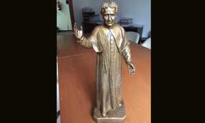 statua villa restauro don Bosco