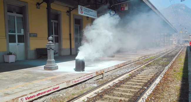 stazione fumo binari