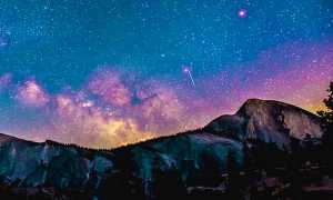 stella cadente montagna