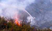 sterpaglie incendio fuoco vigile acqua