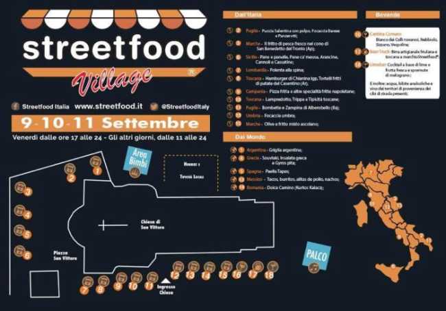 streetfood village mappa