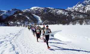 traccia bianca ciaspole devero 18 dopo partenza